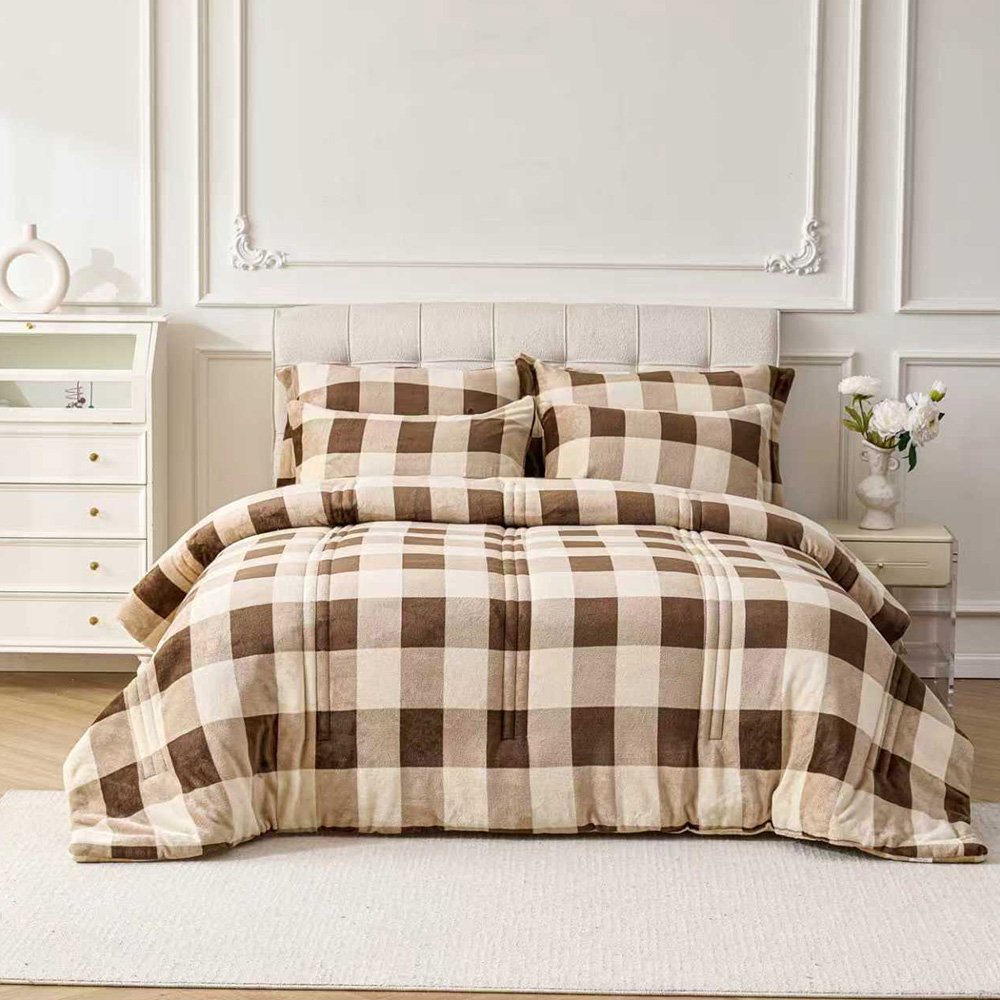 مفرش نيوم شتوي مخمل 6 قطع نفرين