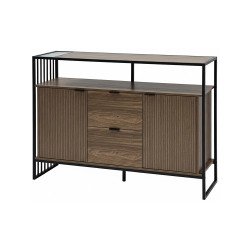 دولاب بوفيه صالة مودرن خشبي بني 140 سم