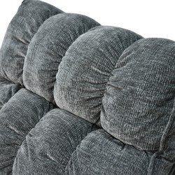 كرسي استرخاء فخم هزاز دوار بحامل جوال رمادي