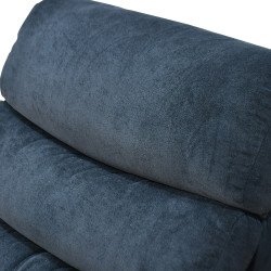 كرسي استرخاء هزاز دوار قماشي بحامل جوال أسود