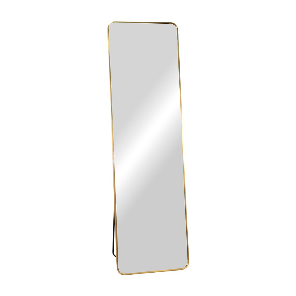 مرآة استاند بإطار معدني ذهبي 50×170 سم