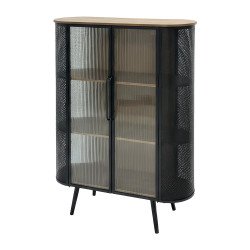 دولاب بوفيه صالة مودرن بأبواب زجاجية 110 سم دولاب بوفيه صالة مودرن بأبواب زجاجية 110 سم