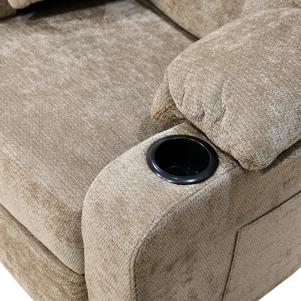 كرسي استرخاء فخم هزاز دوار مع حامل جوال كوفي