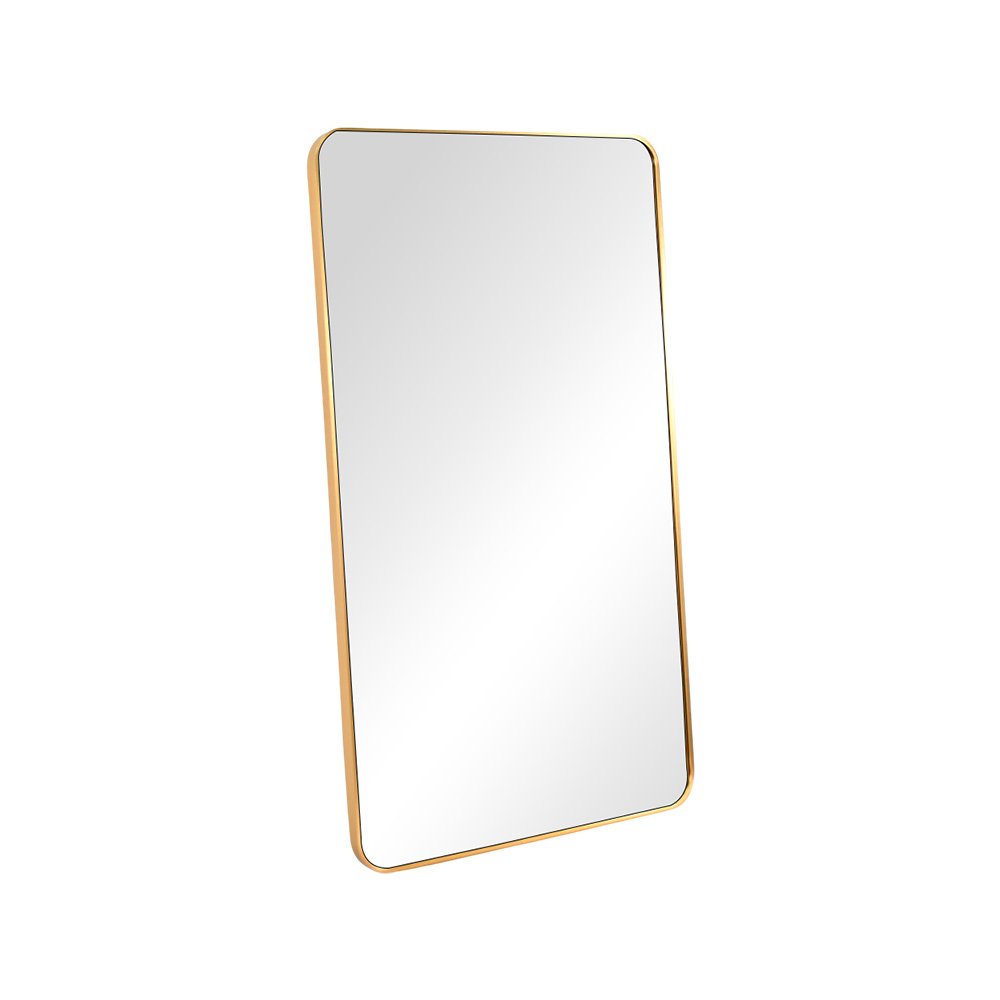 مرآة ديكور حائط بإطار ذهبي 100×60 سم مرآة ديكور حائط بإطار ذهبي 100×60 سم