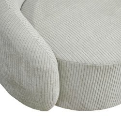 كرسي استرخاء مودرن دوار قماشي بيج