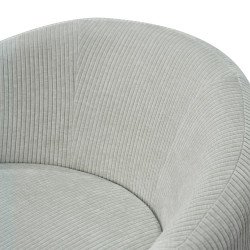 كرسي استرخاء مودرن دوار قماشي بيج