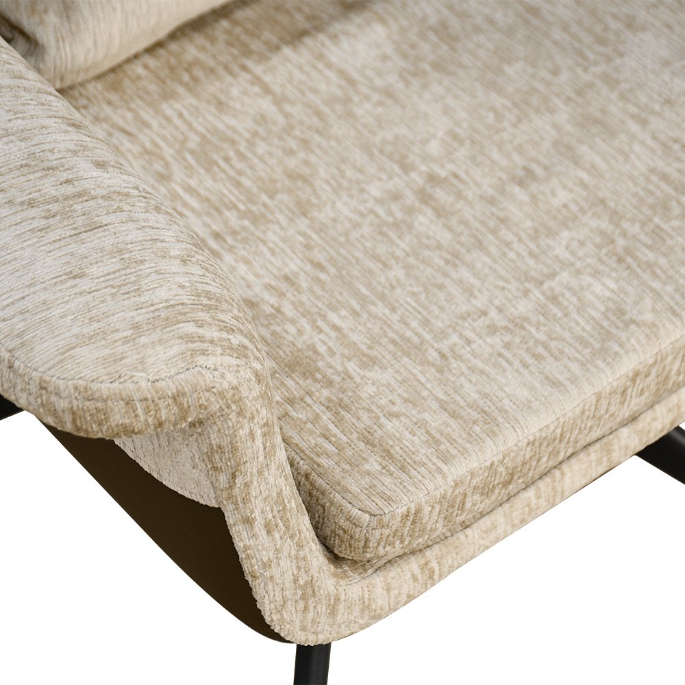 كرسي مفرد مودرن قماشي بقاعدة معدنية كوفي كرسي مفرد مودرن قماشي بقاعدة معدنية كوفي