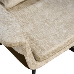 كرسي مفرد مودرن قماشي بقاعدة معدنية كوفي كرسي مفرد مودرن قماشي بقاعدة معدنية كوفي