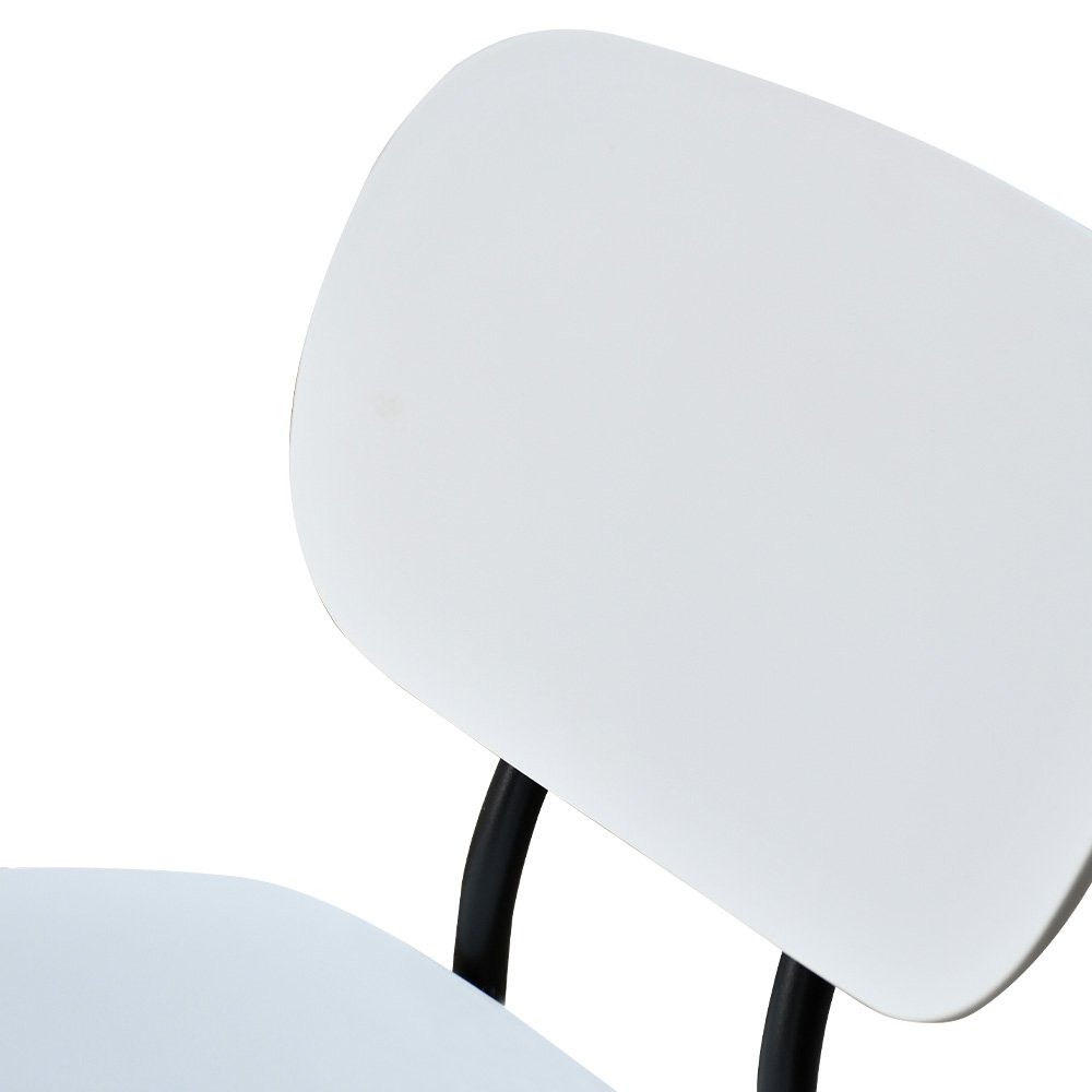 كرسي بار بلاسيتك بأرجل معدنية أبيض كرسي بار بلاسيتك بأرجل معدنية أبيض