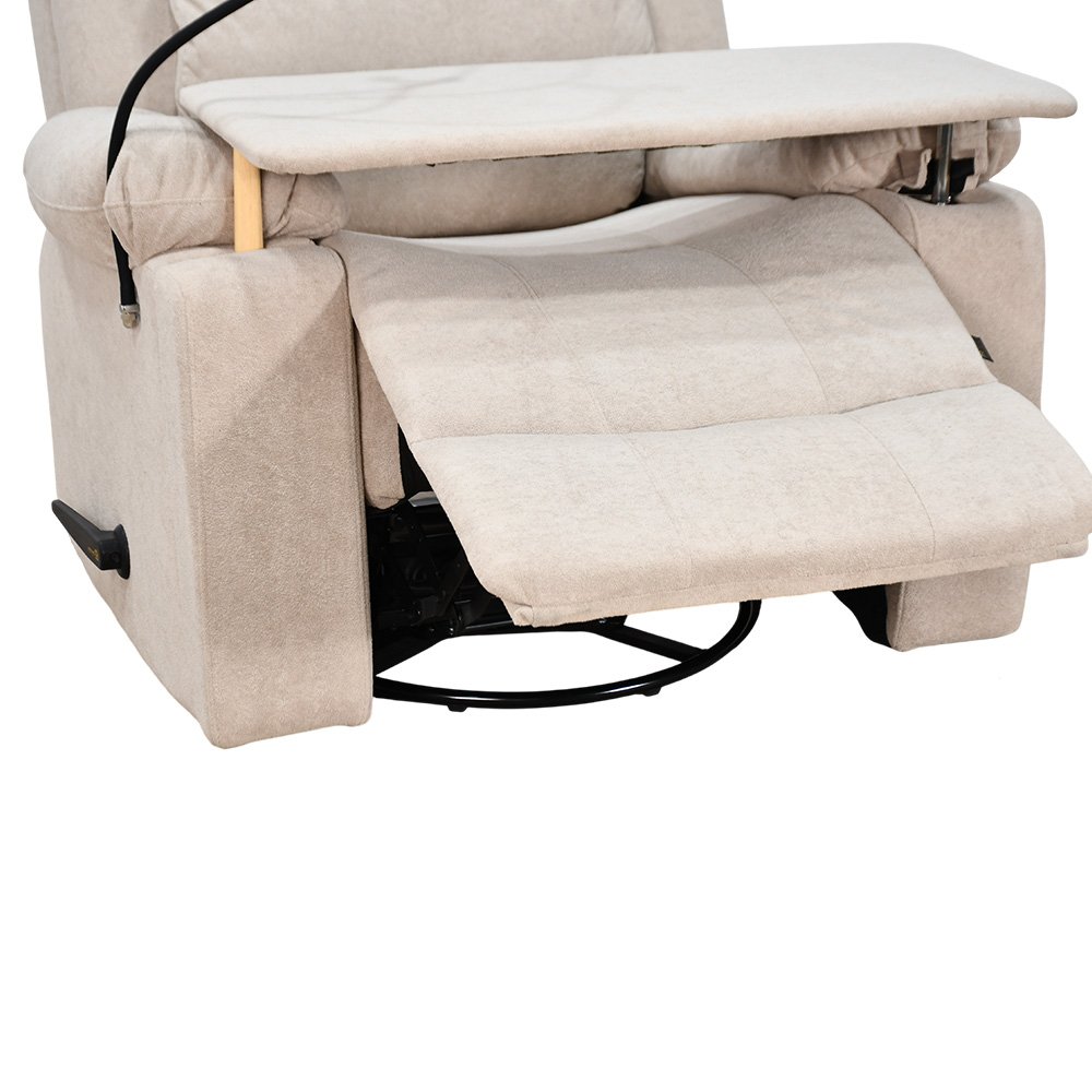 كرسي استرخاء مودرن هزار دوار بحامل جوال مع طاولة بيج