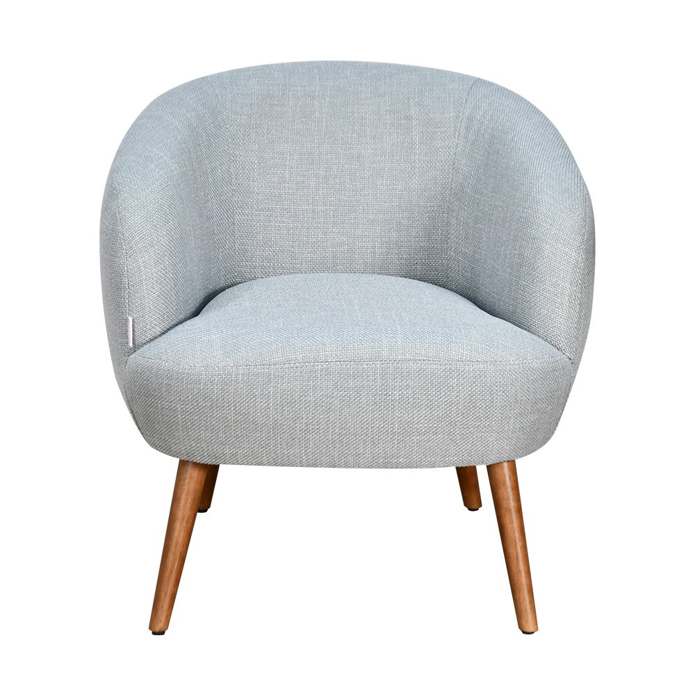 كرسي مفرد فخم قماش بأرجل خشب مودرن رمادي كرسي مفرد فخم قماش بأرجل خشب مودرن رمادي