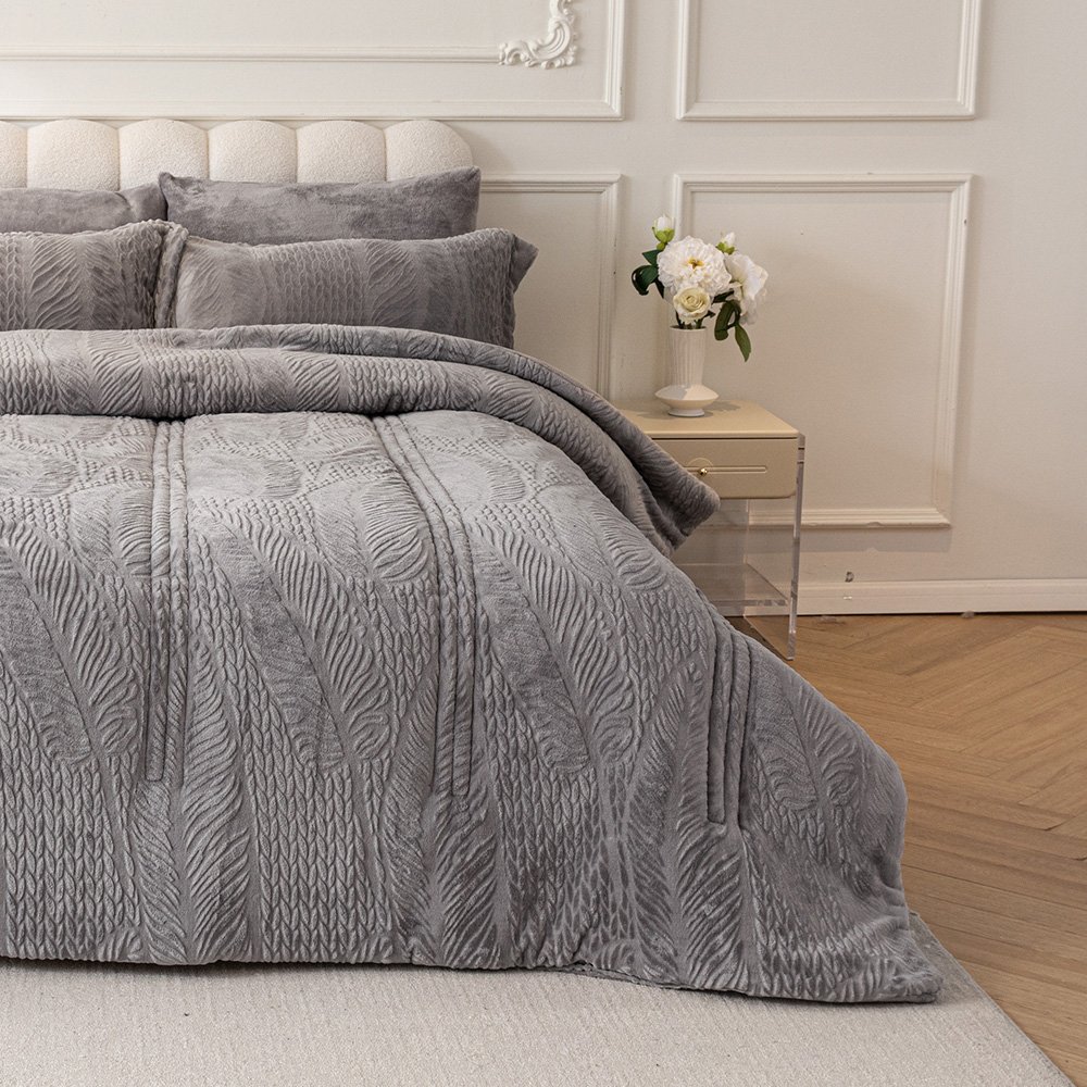 مفرش نيوم شتوي مخمل 4 قطع نفر