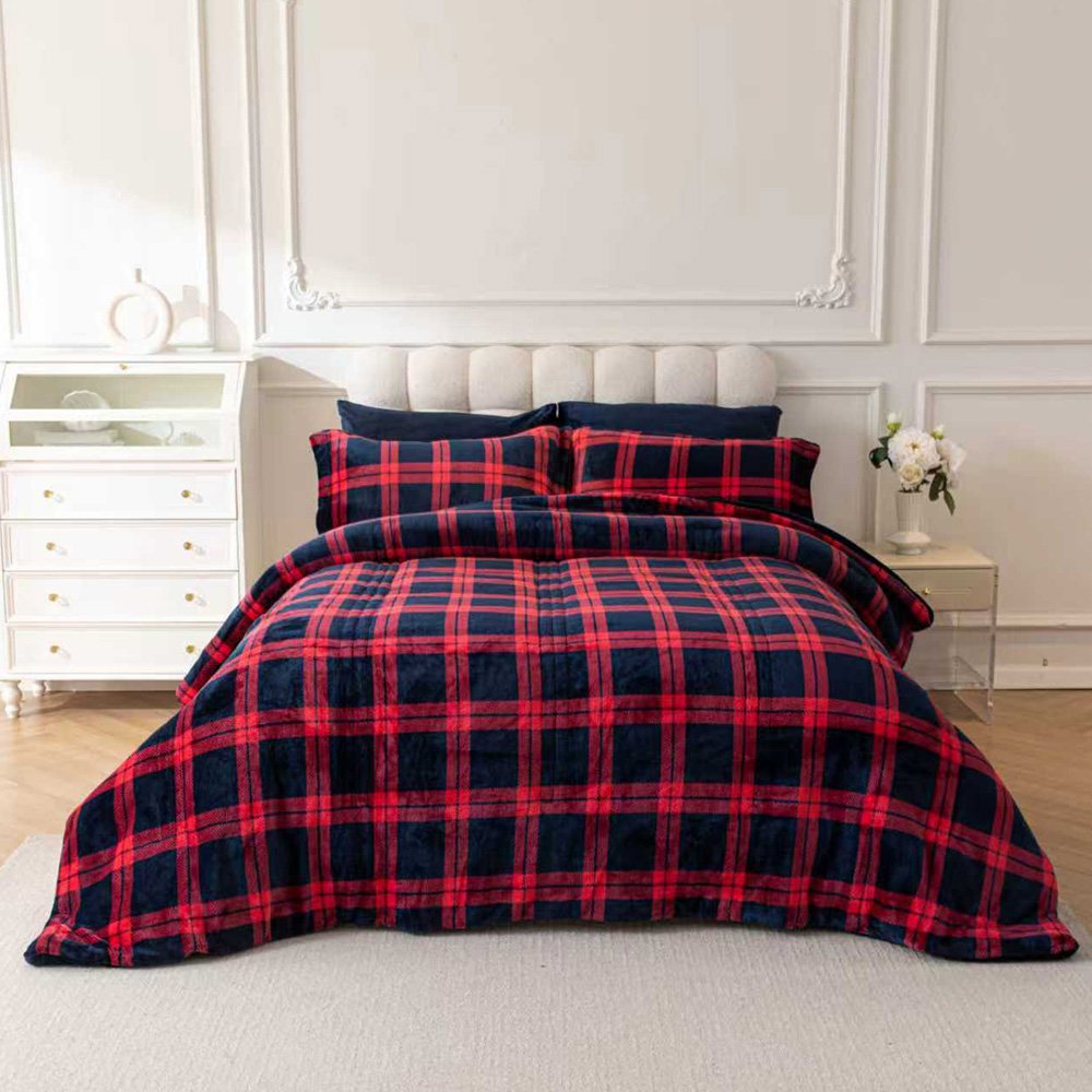 مفرش نيوم شتوي مخمل 6 قطع نفرين