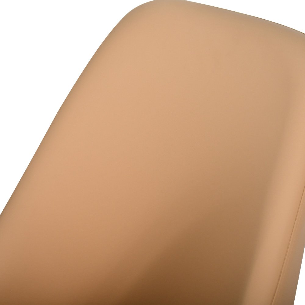 كرسي مفرد مودرن جلد مع أرجل معدنية برتقالي كرسي مفرد مودرن جلد مع أرجل معدنية برتقالي