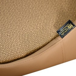 كرسي مفرد مودرن جلد مع أرجل معدنية برتقالي كرسي مفرد مودرن جلد مع أرجل معدنية برتقالي