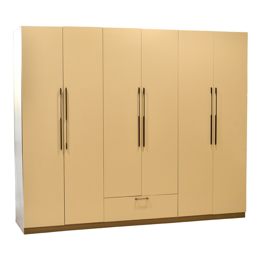 دولاب ملابس خشبي 6 باب 240×200 سم دولاب ملابس خشبي 6 باب 240×200 سم