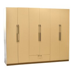 دولاب ملابس خشبي 6 باب 240×200 سم