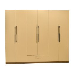 دولاب ملابس خشبي 6 باب 240×200 سم