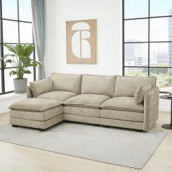 كنبة زاوية مودرن قماش عملية كوفي