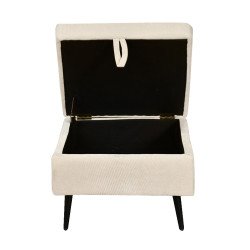 كنبة مودرن 3 مقاعد قماش مع صندوق تخزين