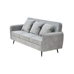 كنبة مودرن 3 مقاعد قماش مع صندوق تخزين