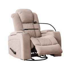 كرسي استرخاء هزار دوار بحامل جوال مع رف طاولة كوفي