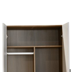 دولاب ملابس خشبي 2 باب 80×200 سم دولاب ملابس خشبي 2 باب 80×200 سم