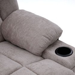 كرسي استرخاء فخم هزاز دوار قماشي مودرن رمادي كرسي استرخاء فخم هزاز دوار قماشي مودرن رمادي