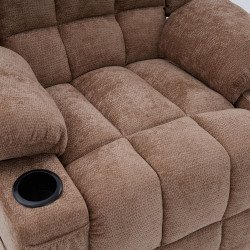 كرسي استرخاء فخم هزاز دوار قماشي مودرن كوفي