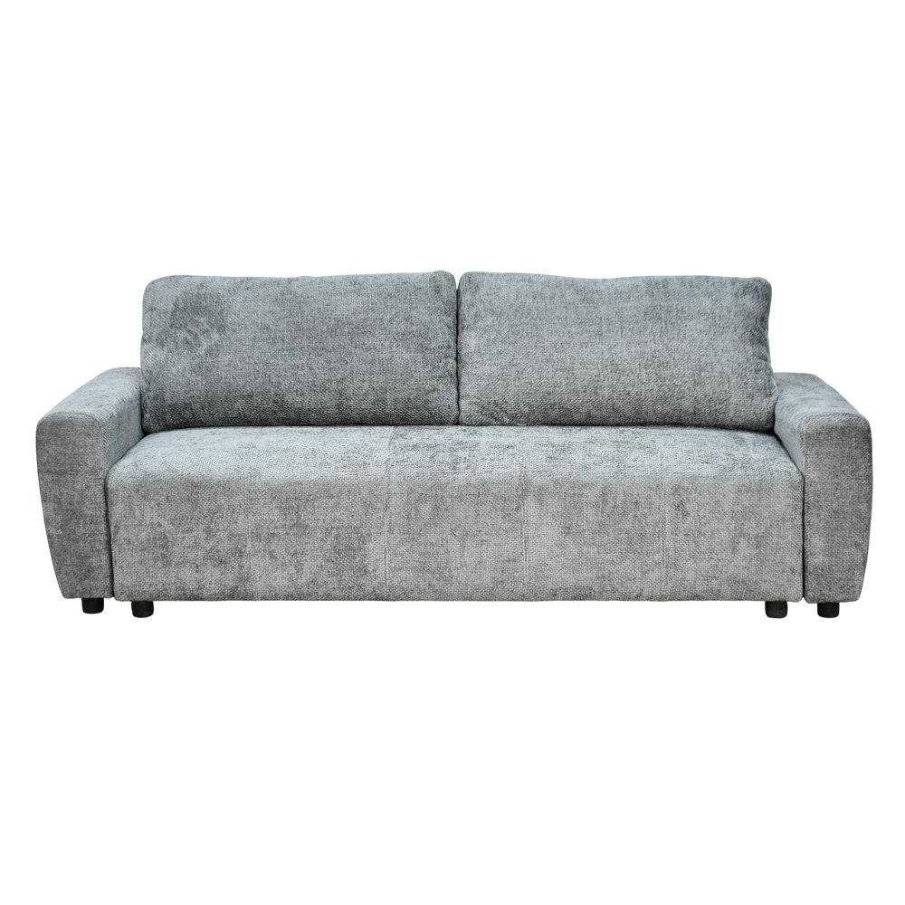 كنبة 3 مقاعد قابلة للتعديل إلى سرير رمادي