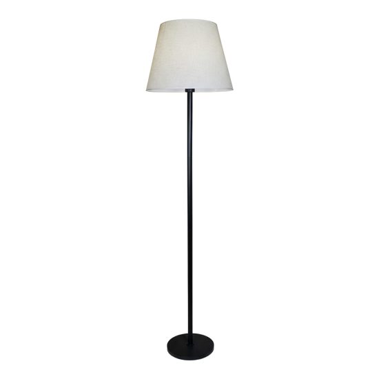 أباجورة استاند معدني تصميم عصري أسود