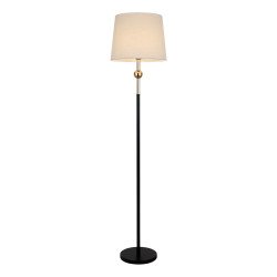 أباجورة استاند معدني تصميم عصري أسود