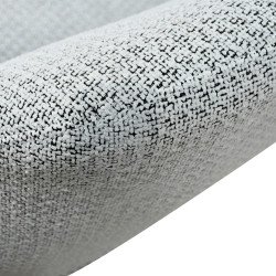 كرسي مفرد فخم قماش بوكليه مودرن بأرجل معدنية بيج