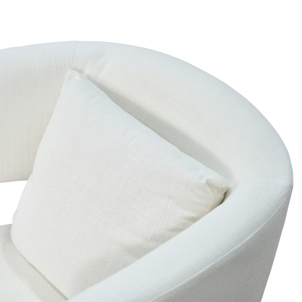 كرسي مفرد فخم قماش بهيكل خشبي مودرن