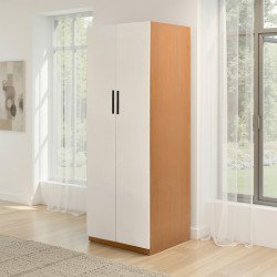 دولاب ملابس خشبي 2 باب 80×200 سم