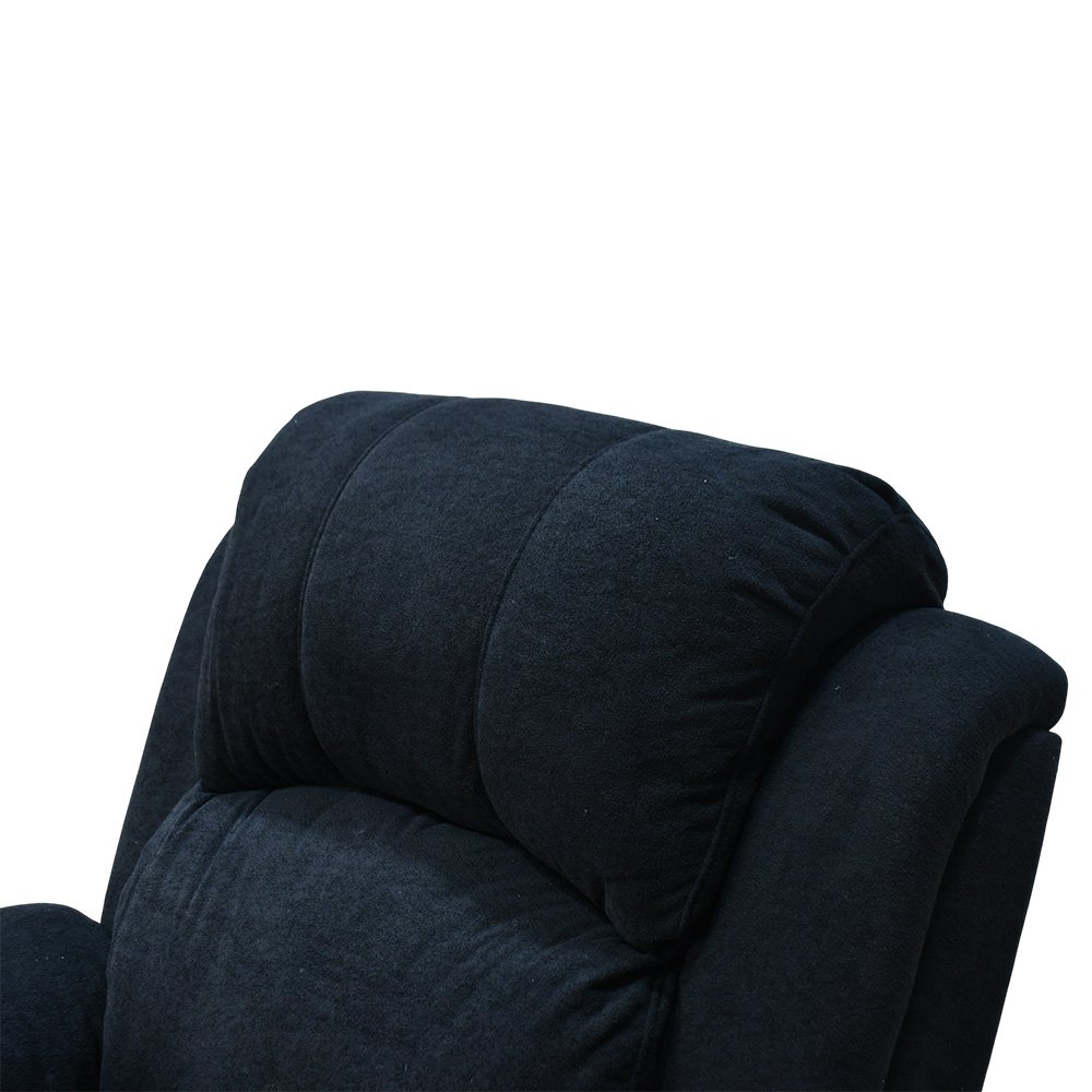 كرسي استرخاء مودرن هزار دوار بحامل جوال مع طاولة أسود