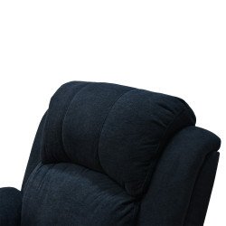 كرسي استرخاء مودرن هزار دوار بحامل جوال مع طاولة أسود