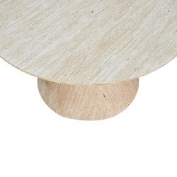 طقم طاولات خدمة 5 قطع خشبي بيج