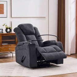 كرسي استرخاء هزار دوار بحامل جوال مع رف طاولة