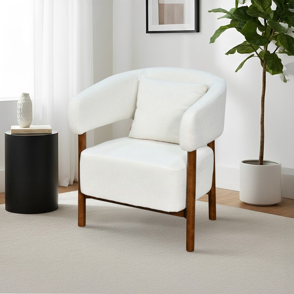 كرسي مفرد فخم قماش بهيكل خشبي مودرن كرسي مفرد فخم قماش بهيكل خشبي مودرن