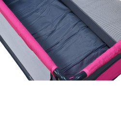 محبس أطفال حواجز متنقل قماش رمادي محبس أطفال حواجز متنقل قماش رمادي