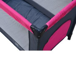 محبس أطفال حواجز متنقل قماش رمادي محبس أطفال حواجز متنقل قماش رمادي