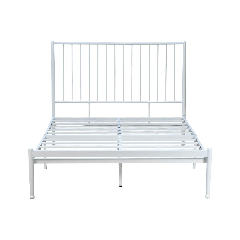 هيكل سرير معدني أبيض 200×140 سم هيكل سرير معدني أبيض 200×140 سم