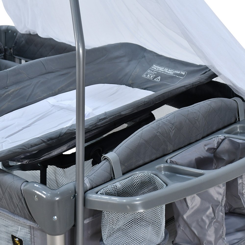 محبس أطفال حواجز متنقل بناموسية رمادي محبس أطفال حواجز متنقل بناموسية رمادي