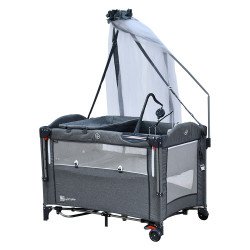 محبس أطفال حواجز متنقل بناموسية رمادي محبس أطفال حواجز متنقل بناموسية رمادي