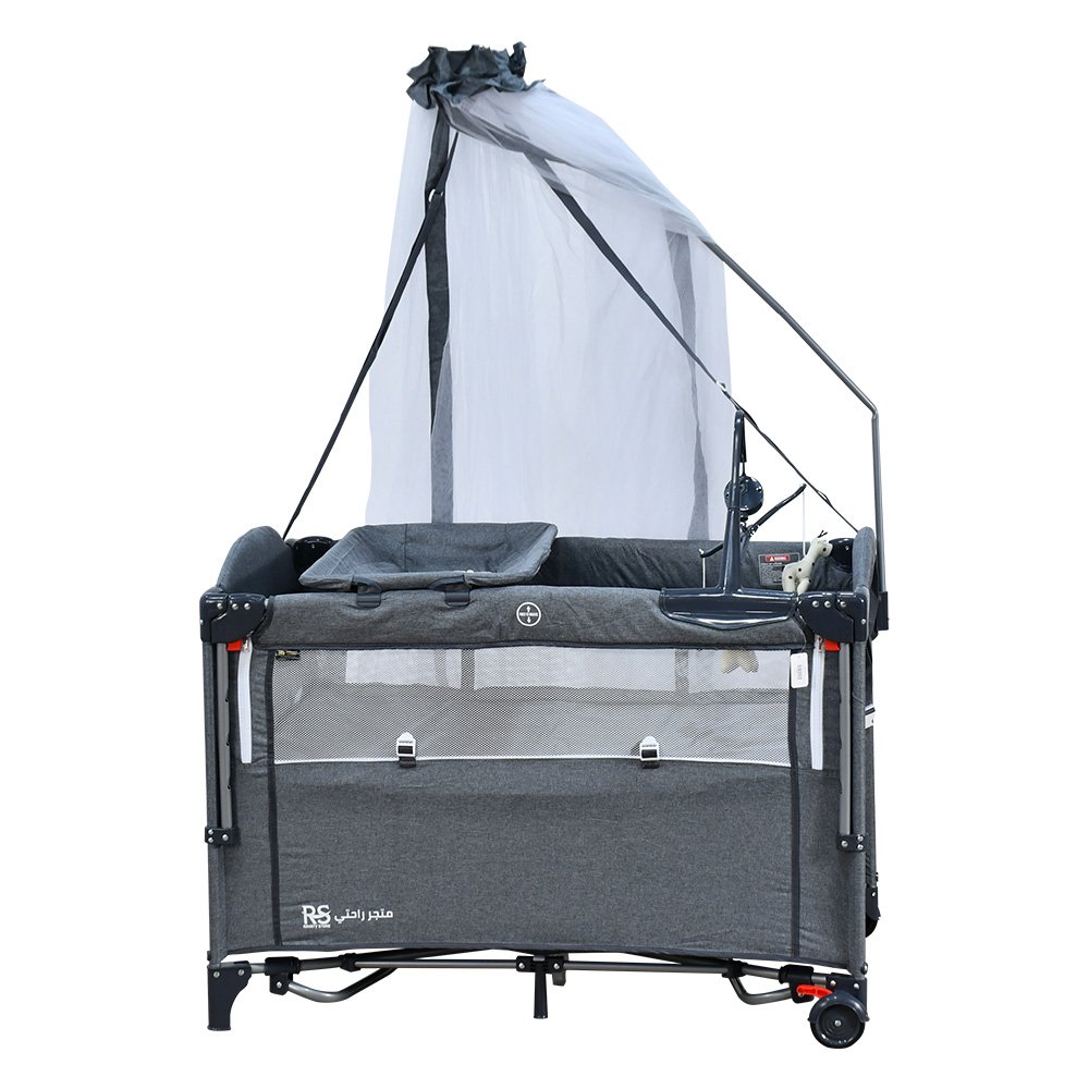 محبس أطفال حواجز متنقل بناموسية رمادي محبس أطفال حواجز متنقل بناموسية رمادي