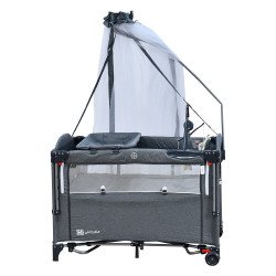 محبس أطفال حواجز متنقل بناموسية رمادي محبس أطفال حواجز متنقل بناموسية رمادي