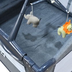 محبس أطفال حواجز متنقل بناموسية رمادي محبس أطفال حواجز متنقل بناموسية رمادي