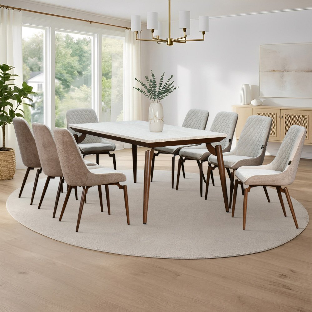 طاولة طعام مودرن خشب 8 كراسي كافيه طاولة طعام مودرن خشب 8 كراسي كافيه