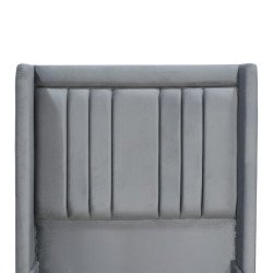 سرير خشبي بتنجيد مخملي فاخر 90×190 سم